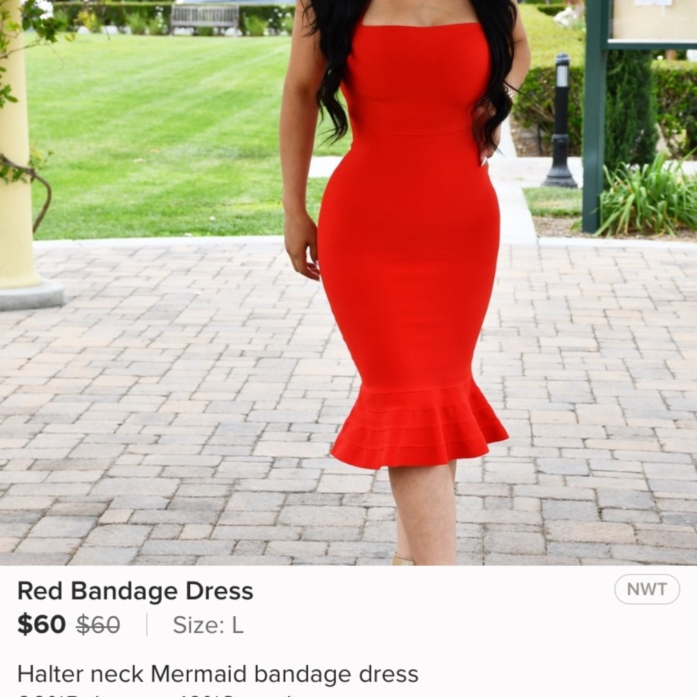 PINUP BNWT SOLD OUT BANDAGE MERMAID MIDI